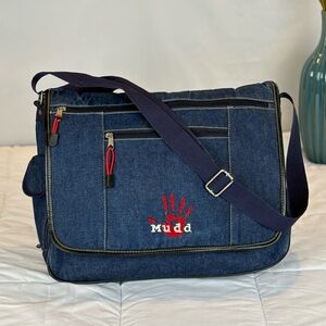 Vintage Mudd Denim Messenger Bag